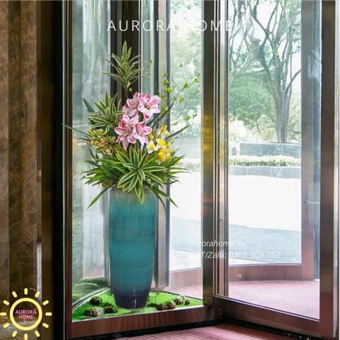 Bình hoa giả lớn Vivian Titan trang trí