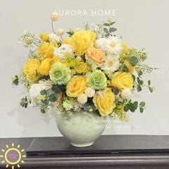 Bình hoa lụa nghệ thuật Tequelia Mina