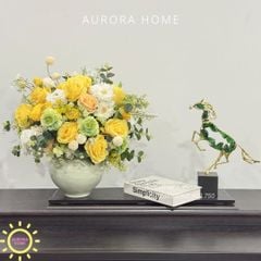 Bình hoa lụa nghệ thuật Tequelia Mina