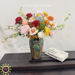 Bình hoa lụa nghệ thuật Hikanima