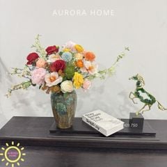 Bình hoa lụa nghệ thuật Hikanima