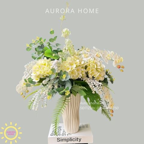 Bình hoa lụa cao cấp Beta Hirama