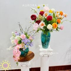 Bình hoa giả nghệ thuật Nhật Nguyệt Nguyệt