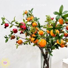 Bình hoa lụa quả lựu nặng trĩu Eka Eka xinh xắn