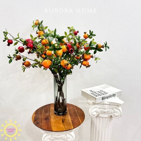 Bình hoa lụa quả lựu nặng trĩu Eka Eka xinh xắn