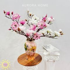 Bình hoa giả hoa mộc lan cao cấp An Yên