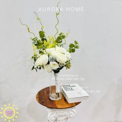 Bình hoa lụa để bàn Mikina xinh xắn