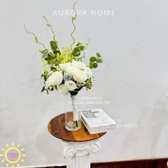 Bình hoa lụa để bàn Mikina xinh xắn