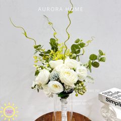 Bình hoa lụa để bàn Mikina xinh xắn