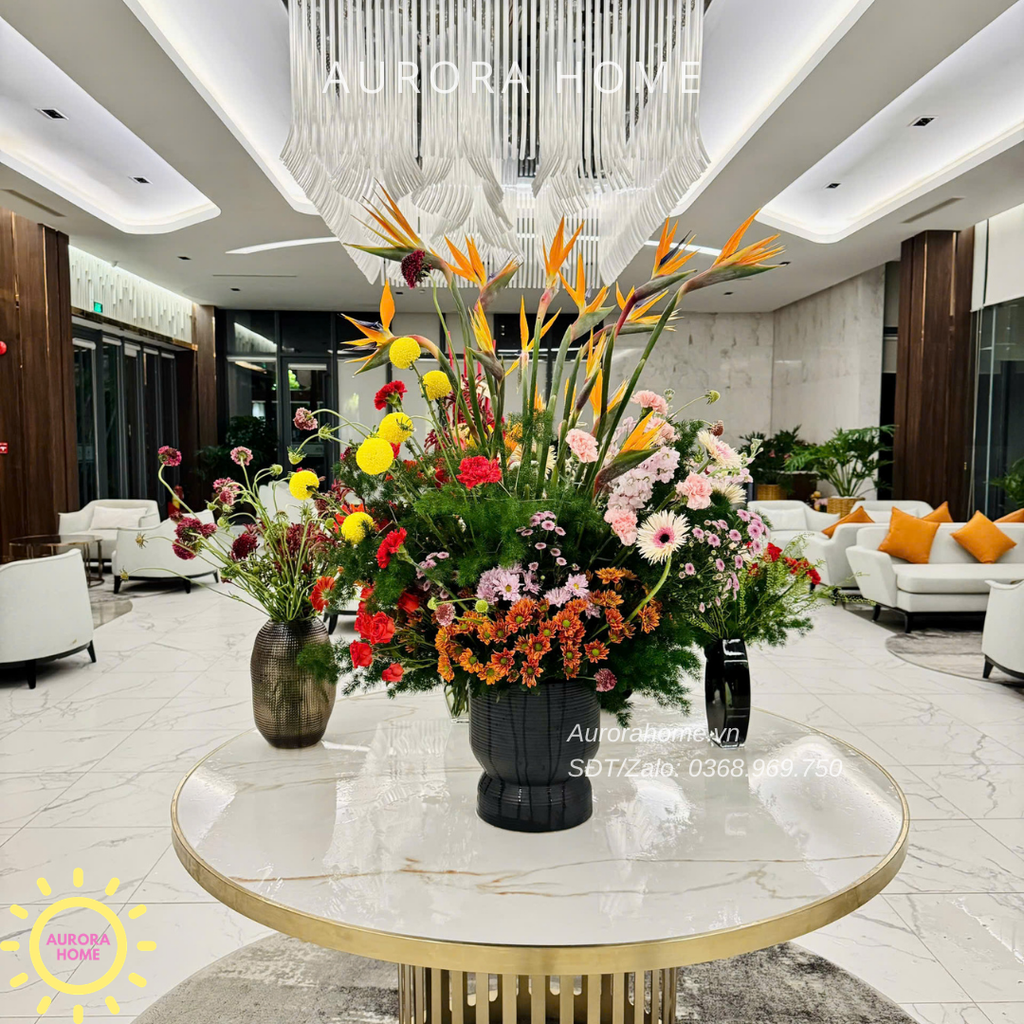 Bộ tháp hoa đại sảnh cao cấp Khu Vườn Xuân Sắc