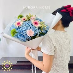 Bó hoa tươi tông xanh dương Blue Sky