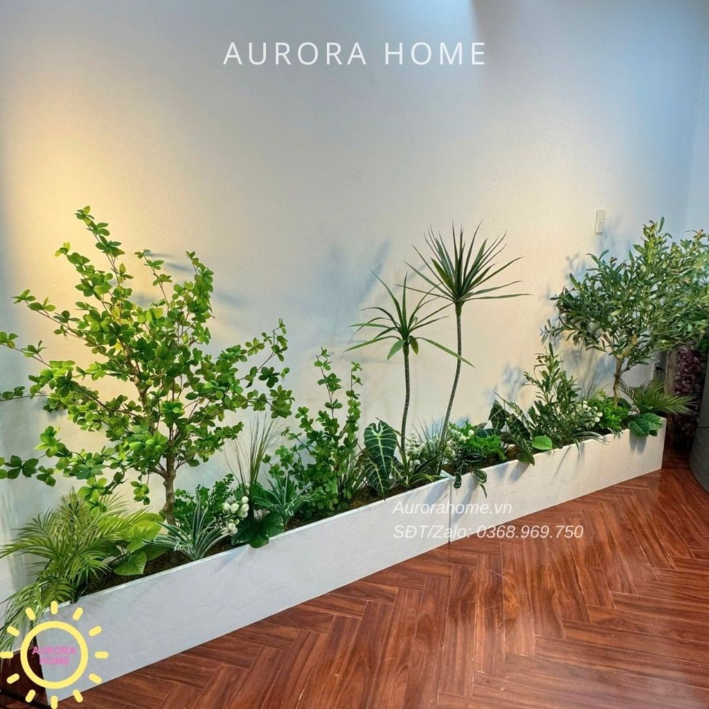 Bồn cây xanh decor trang trí (Mẫu 33)