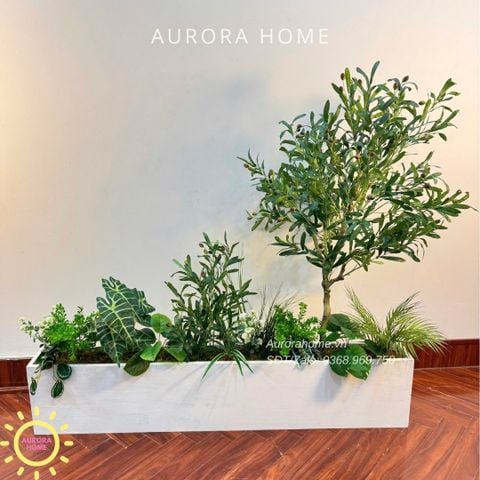 Bồn cây xanh decor trang trí (Mẫu 33)