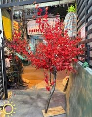 Cây hoa đào đỏ cao cấp (Thiết kế theo yêu cầu)