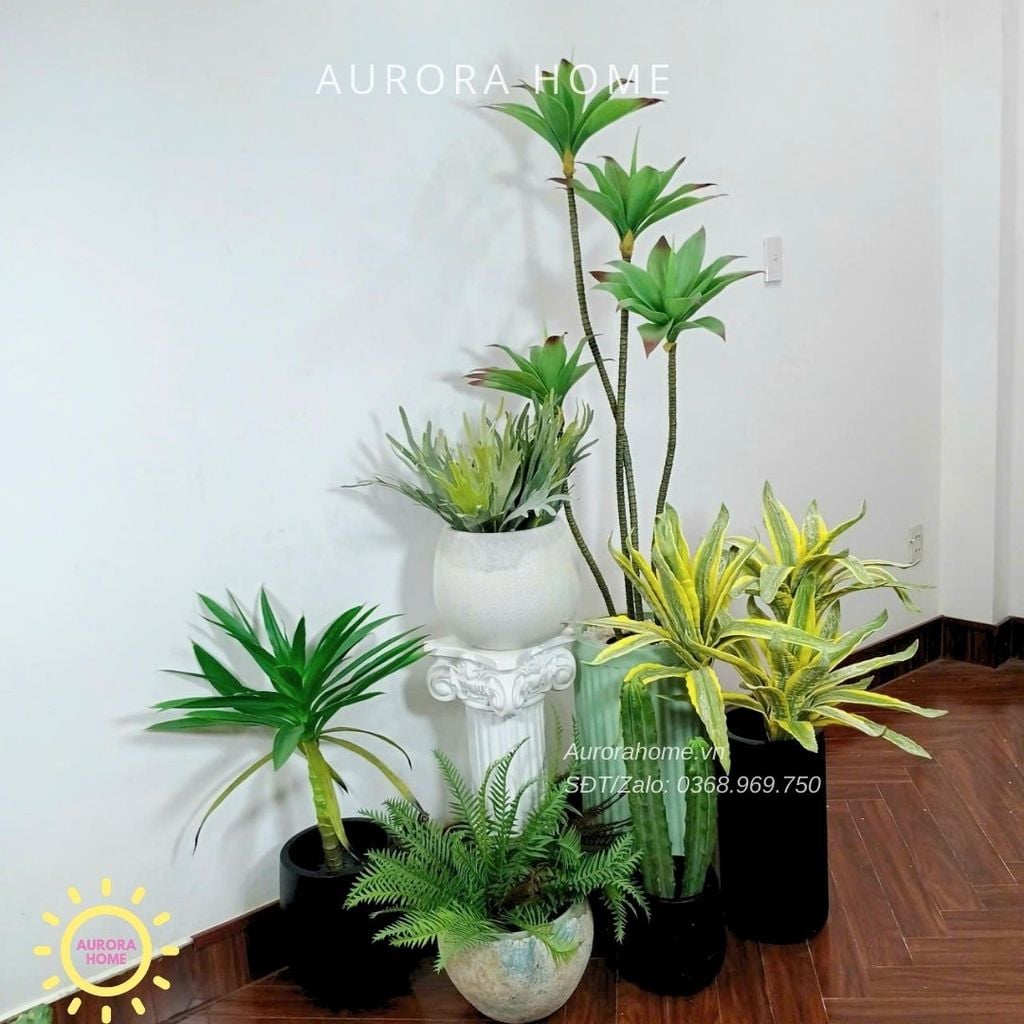 Tiểu cảnh combo cây giả decor (Set 14)