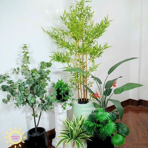 Tiểu cảnh combo cây giả decor (Set 15)