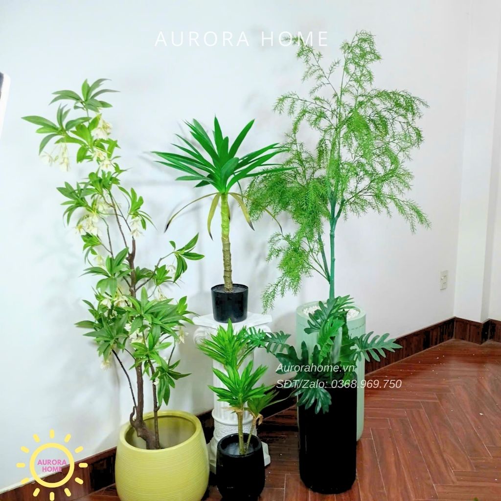 Tiểu cảnh combo cây giả decor (Set 16)