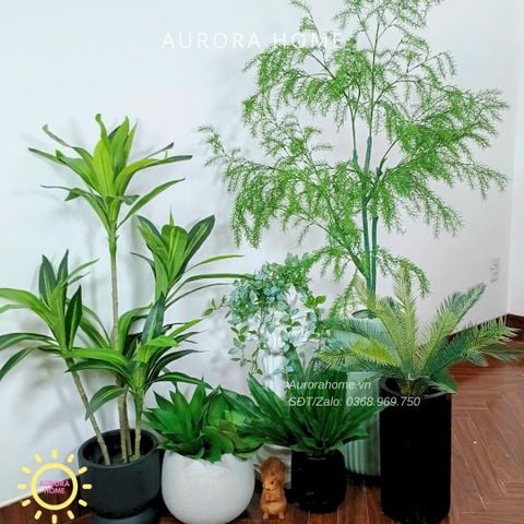 Tiểu cảnh combo cây giả decor (Set 12)