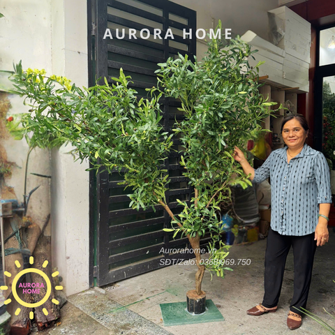 Cây ô liu giả decor trang trí - thiết kế theo yêu cầu ( mẫu 1)