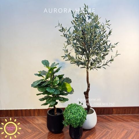 Tiểu cảnh combo cây giả decor (Set 08)