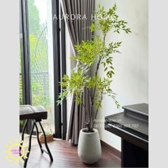 Cây giả Premium Cây Nam Thiên Trúc Xanh