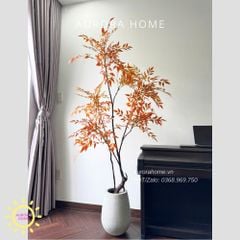 Cây giả Premium Cây Nam Thiên Trúc Đỏ