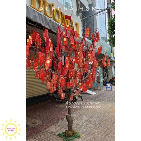 Cây lì xì đỏ trang trí Tết (Thiết kế theo yêu cầu)