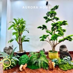 Tiểu cảnh cây tùng bonsai giả (Mẫu 29)