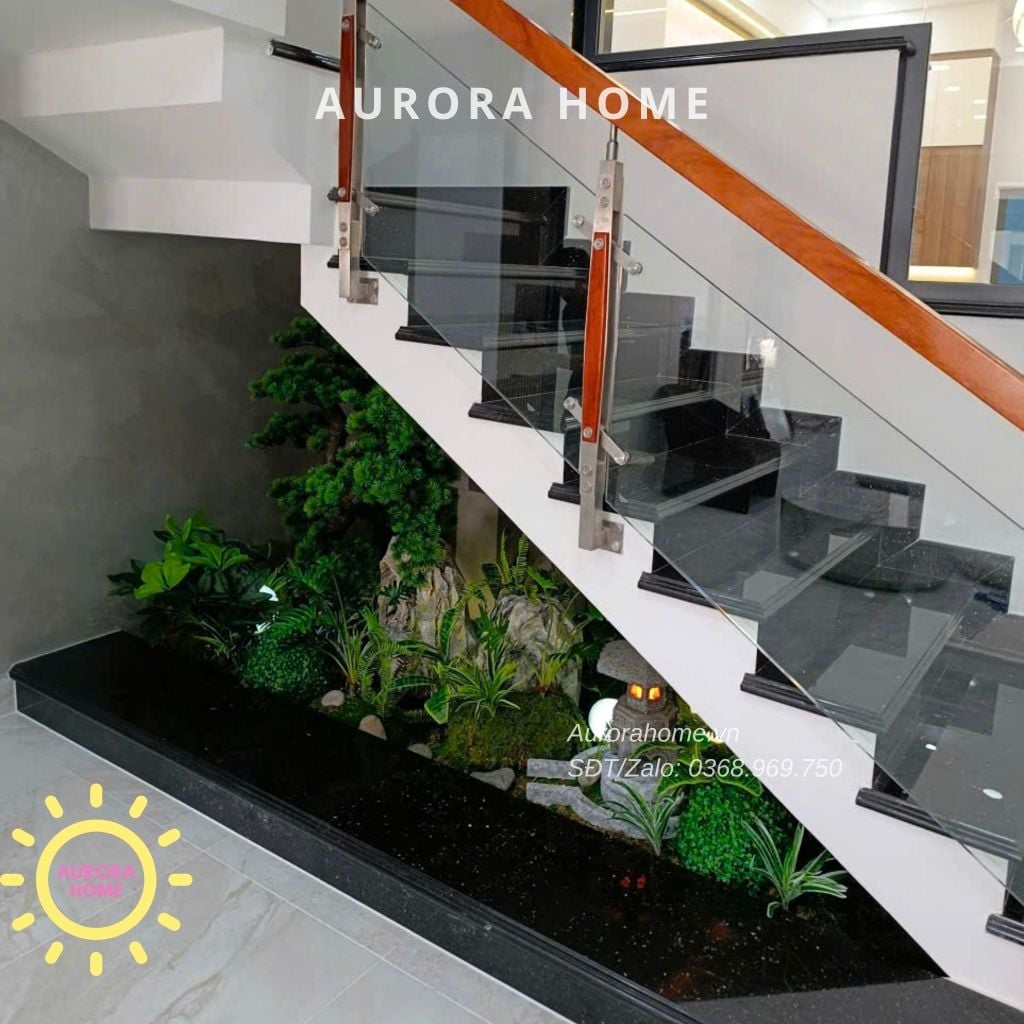 Tiểu cảnh cây tùng bonsai giả (Mẫu 30)