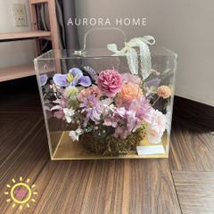Vali hoa giả Mina Bubble tông tím mộng mơ