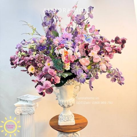 Bình hoa giả lớn trang trí đại sảnh Sakira Kiyouko