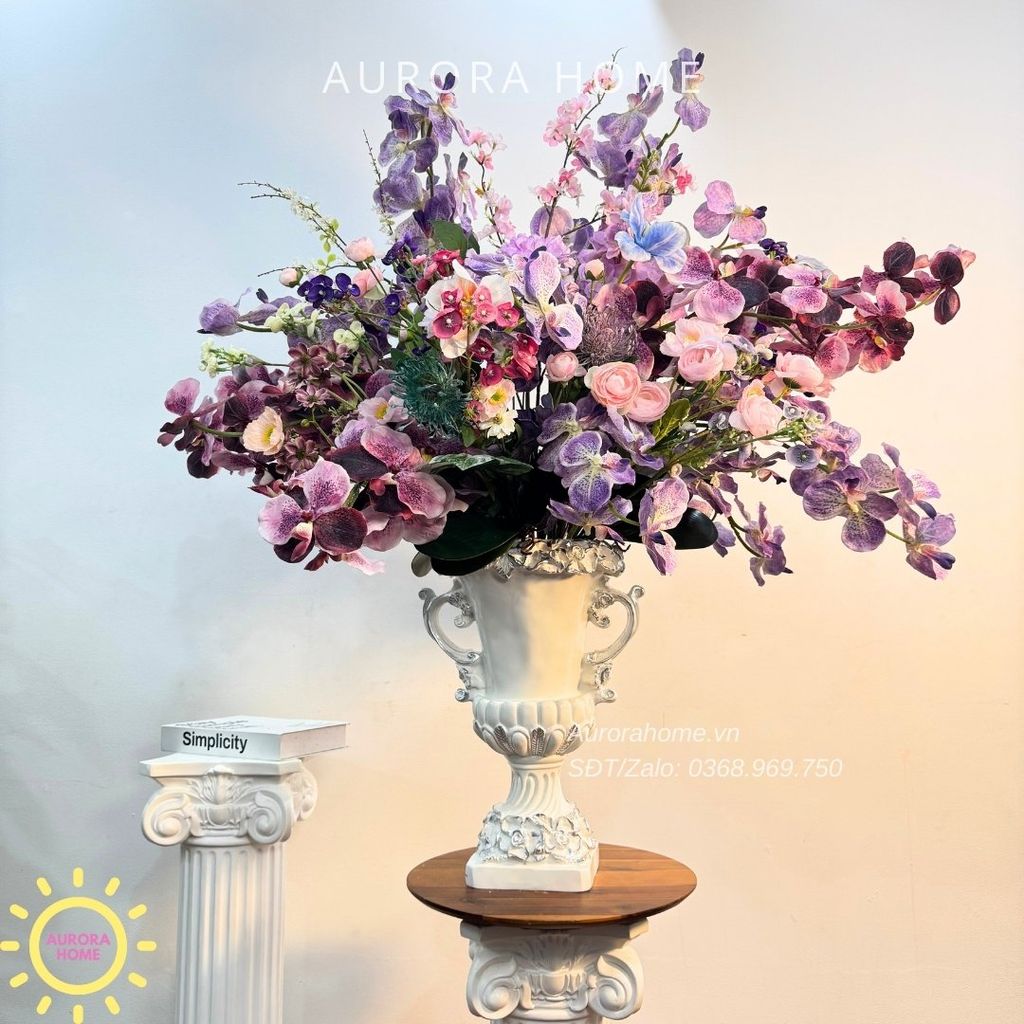 Bình hoa giả lớn trang trí đại sảnh Sakira Kiyouko