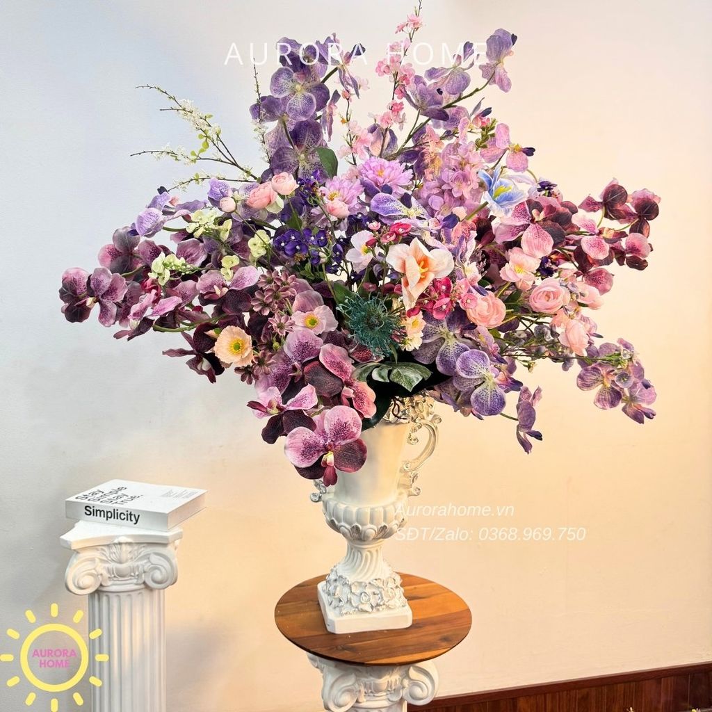 Bình hoa giả lớn trang trí đại sảnh Sakira Kiyouko