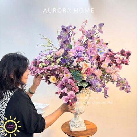 Bình hoa giả lớn trang trí đại sảnh Sakira Kiyouko
