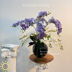 Bình hoa lan hồ điệp lụa cao cấp Komorebi