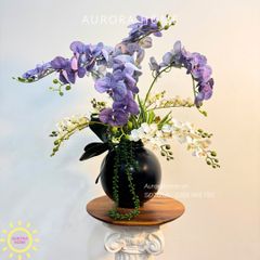 Bình hoa lan hồ điệp lụa cao cấp Komorebi