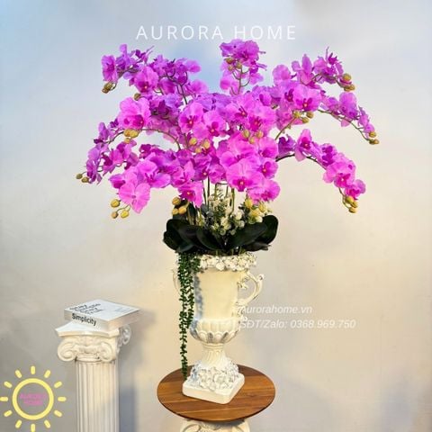 Chậu hoa lan hồ điệp giả cao cấp Frelia Frelia