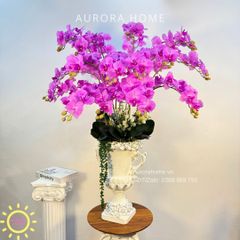 Chậu hoa lan hồ điệp giả cao cấp Frelia Frelia