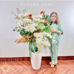 Chậu hoa lan hồ điệp Thanh Dao cắm phối nghệ thuật