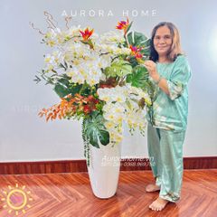 Chậu hoa lan hồ điệp Thanh Dao cắm phối nghệ thuật