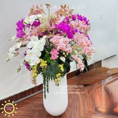 Chậu hoa lan hồ điệp Phi Yến cao cấp (cao 160cm phối 4 mặt)