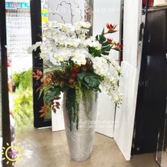 Chậu hoa lan hồ điệp Thương Uyên cắm phối nghệ thuật