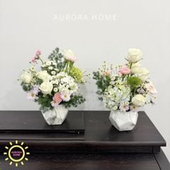 Chậu hoa tươi Light Pop sắc hồng pastel tươi tắn
