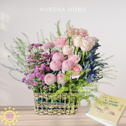 Giỏ hoa tươi chúc mừng Sắc Xuân 18