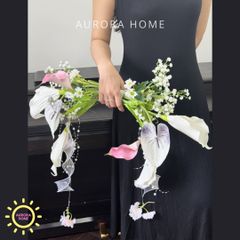 Bó hoa lụa cưới - hoa giả Thanh Khiết 03