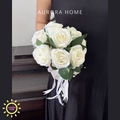 Bó hoa lụa cưới - hoa giả Tinh khôi 02