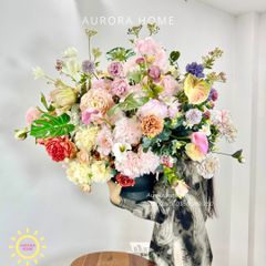 Bình hoa đại sảnh lớn trang trí Cảnh Sắc Mùa Xuân