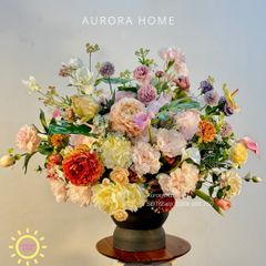 Bình hoa đại sảnh lớn trang trí Cảnh Sắc Mùa Xuân