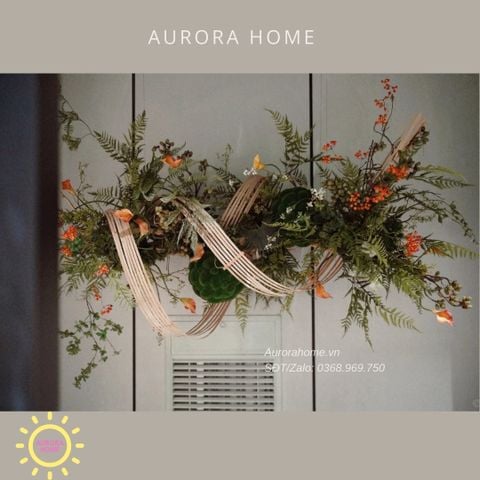 Dãy hoa giả tiểu cảnh nghệ thuật Fokca Silko