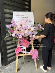 Kệ hoa giả cao cấp Mary in Pastel tông hồng tím xinh xắn